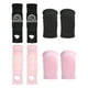 thumbnail image 1 of Uxcell 4 Pair 5.3"/5.1" mangas de brazo y rodilleras de voleibol con almohadillas de protección y agujero para el pulgar para adolescentes y mujeres, negro, rosa, 1 of 7