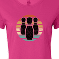 thumbnail image 4 of Inktastic Bowling Sunset for Bowler Silhouette Bowling Pins Women's T-Shirt, 4 of 5