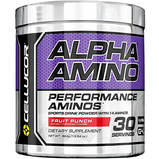 Cellucor Alpha Amino BCAA Powder, Fruit Punch, 30 Servings