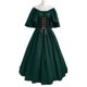 thumbnail image 4 of Vestidos Para Mujer, Vestido Retro Vintage, Cuello Redondo, Manga Acampanada, Hombros Descubiertos, Medieval Con Corsé, Vestido de Baile de Retazos Odeerbi ODB183957, 4 of 6