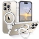 thumbnail image 1 of Funda para teléfono móvil GUAGUA para iPhone 15 Pro de 6.1 pulgadas, soporte magnético, plata, 1 of 9
