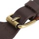 thumbnail image 3 of 1Pc Bag Buckle Lock Cow Split Leather DIY Hand Made Hardware Accessories with Bronze Fittings(Brown ), 3 of 4