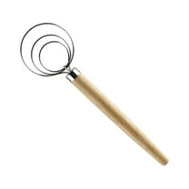 2 Pcs Dough Whisk Set for Kitchen Baking Mixer, Flour and Cake Batter Mixing Tools, Stainless Steel Handle