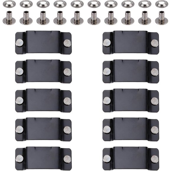 UTAH-10 Pcs Tape Measure Holder Clip, Measuring Tape Holder Metal Measuring Tape Belt Holder, Tape Holder for Tool Belt with Rivets Tape Measure Hanging Tape Holder