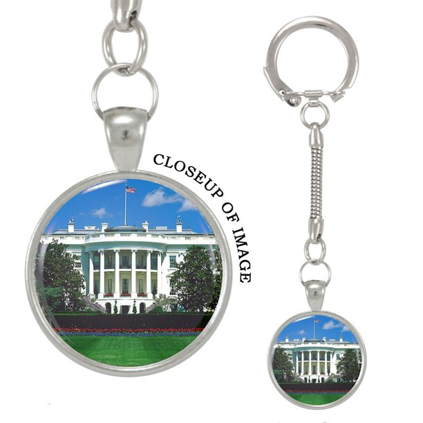 Mad Marble US White House Keychain