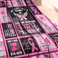 thumbnail image 4 of Breast Cancer Awareness Breast Cancer Blanket Throw Blanket Blanket Breast Cancer Gifts for Women Super Soft & Warm Get Well Gift for Women Survivor Gifts Flannel Soft Bed Blanket 50x60 inches, 4 of 4