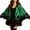Green, variant on Women Halloween Bat Pattern Monarch Butterfly Shawl, Knit Cloak Cardigan Open Front Poncho Sweater Gothic Festival Wrap