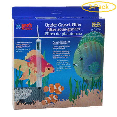 Lees Original Undergravel Filter 30 Long x 10 Wide (20 Gallons) - Pack of (Best Filter For 20 Gallon Long Aquarium)