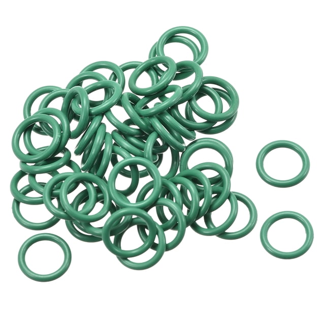 50 piezas 10 x 1.5 mm Junta Tórica NBR de Goma Nitrílica Resistente al Aceite No Tóxica Verde