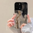 thumbnail image 1 of Funda de teléfono con pintura de tinta elegante para iPhone 14 13 12 11 Pro Max X XR XS Max 7 8 Plus, fundas de TPU suave a prueba de golpes Fivean unisex, 1 of 1