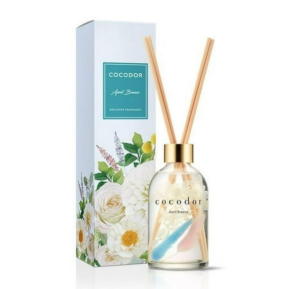 COCODOR Herbarium Reed Diffuser/April Breeze/6.7oz(200ml)/ Fragrance Scent Essential Oil Stick Diffuser Set for Bedroom Bathroom Home D cor