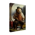 thumbnail image 4 of Canvas Wall Art - Sasha 'Fishing Bear I' Wall Art for Living Room, Bedroom, or Office DÃ©cor by Trademark Fine Art - 12 x 19 Inches, 4 of 4