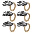thumbnail image 4 of Napkin Holders Rings Adjustable Napkin Holder Skull Hand Shape For Coffee Shop 6Pcs, 4 of 5