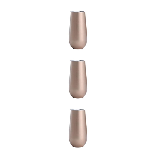 Yuarrent Copas de cóctel, estructura firme sin costuras, flauta de champán, copa de tostado, vaso de vino de regalo dulce, oro rosa brillante Type1 NO1 Yuarrent CBP277782