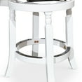thumbnail image 2 of Cterwk 30" Bar Stool Black Fabric Seat, White, 2 of 5