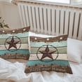 thumbnail image 5 of Texas Star Outdoor Pillow Covers Pack of 2 Bless Your Home Vintage Farm Star Wood Grain Waterproof Throw Pillow Covers Decorative Cushion Cases for Patio Garden Tent Balcony Couch 20x20 inch, 5 of 8