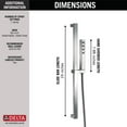 thumbnail image 4 of Delta 51567 Universal Showering Components H2Okinetic Single-Setting Slide Bar Hand Shower - Chrome, 4 of 5