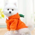 thumbnail image 5 of Cute Fruit Dog Clothes for Small Dogs hoodies Warm Fleece Pet Clothing Puppy Costume Coat for French Chihuahua Jacket Suit Orange S, 5 of 5