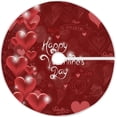 thumbnail image 1 of FMSHPON Valentine's Day Hearts Xmas Christmas Tree Skirt Stand Mat for Holiday Party Decoration Indoor Outdoor 36 inches, 1 of 6