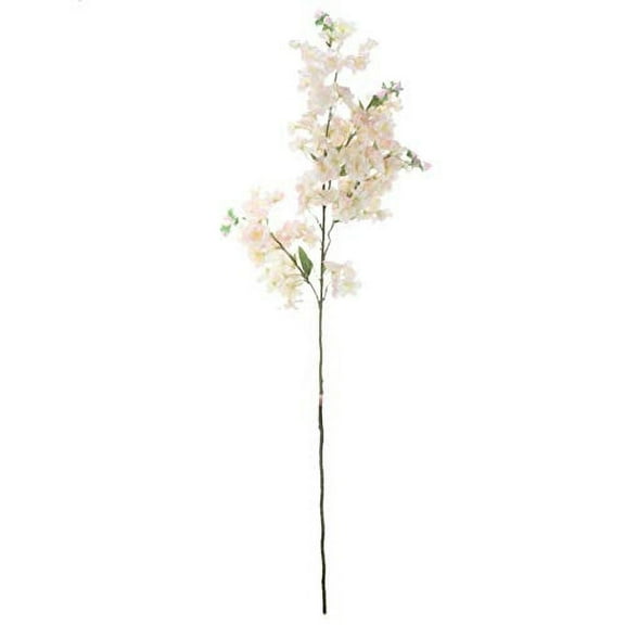 A&B Home 40" Almost Real Faux Cherry Blossom Stem in Cream Botanical/Cream