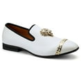 thumbnail image 5 of Loafers Men Luxury Wedding Dress Shoes White Fashion Party Shoes for Men, White-03, 10.5 US, 5 of 5