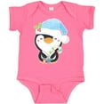 thumbnail image 3 of Inktastic Cute Christmas Penguin in Blue Hat Boys or Girls Baby Bodysuit, 3 of 5