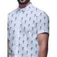thumbnail image 4 of BESTMAN Chemise Décontractée pour Homme à Manches Courtes, Coupe Ajustée, en Coton, à Boutons, 4 of 5