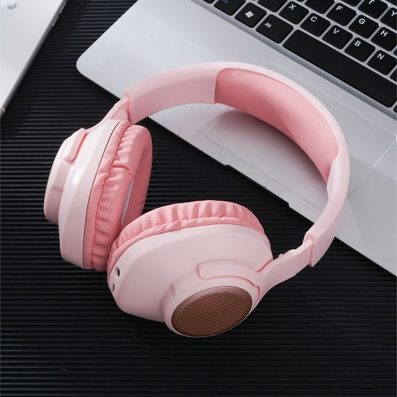 QTOCIO Bluetooth Headphones, 5.3 Bluetooth Earphones Foldable Headworn High-definition Microphone, Subwoofer, Mobile Phone, Wireless Sports Games, Bluetooth Earphones