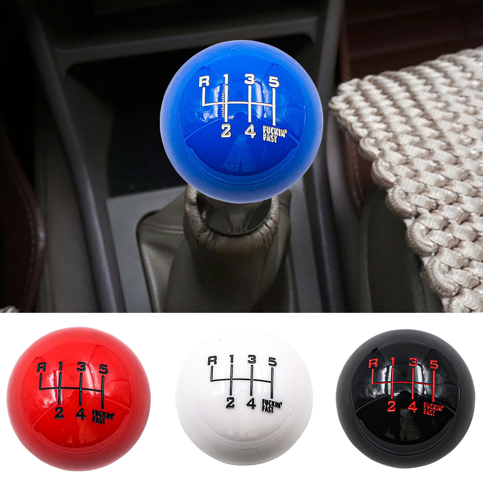 Bluethy SK110 5Speed Gear Shifter Knob Acrylic Ball Modified Gear