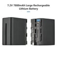 thumbnail image 4 of NP-F960/ NP-F970 Camera Battery and Kit 1PC 7.2V 7800mAh Large Rechargeable Battery with USB Cable Replacement for SONY NP-F550 F570 F750 F770 F960 F970, 4 of 7