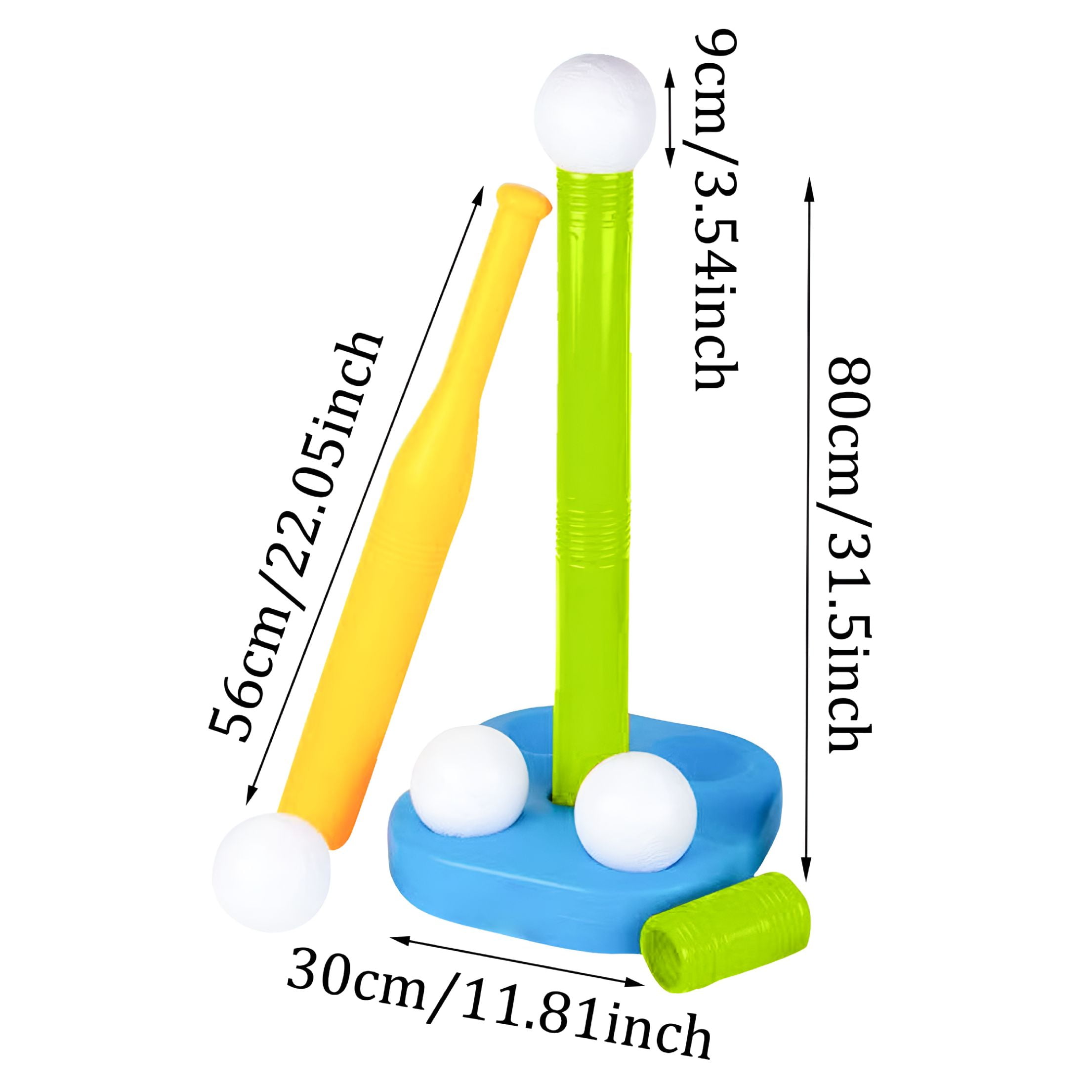 BESTSKY Toddler Tball Set Kids Baseball Batting Tee + Stand Set for Youth + Toddlers - Youth Baseball, Softball + Teeball Hitting Tee Set for Boys + Girls