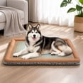 thumbnail image 3 of Crate Mat, Reversible Cozy Dog Sleeping Pad with Lining, for Small Medium Large Dogs Cats and Small Pets, Breathable Waterproof Pet Mat, New Puppy Gift for Indoor Kennel Use, 3 of 4