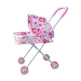 thumbnail image 1 of Cochecito de muñecas, carrito de empuje, juguete educativo, juego de rol, simulación de cochecito para niños rojo, 1 of 6