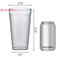 thumbnail image 4 of Amazing Abby - Cafely - 24-Ounce Plastic Tumblers (Set of 8), Plastic Drinking Glasses, Restaurant-Style Tumblers, Commercial-Grade Cups, Stackable, BPA-Free, Shatter-Proof, Dishwasher-Safe, Clear, 4 of 4