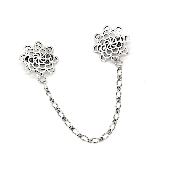 Fashionable Brooch Vintage Sweater Shawl Chain Clip Shirt Chain Clasp Lightweight Jewelry for Meetings and Gatherings