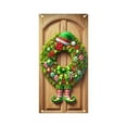 thumbnail image 2 of HomeKingdee Christmas Door Cover Decoration Merry Christmas Gnome Door Hanging Banner Backdrop with Red Hat Door Cover Photography Background, 2 of 6