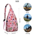 thumbnail image 3 of Fashion Chest Sling Bag Strawberry Fruit Crossbody Bag for Travel Adjustable Lightweight Travel Hiking Casual Daypack for Women Men, 3 of 4