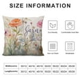 thumbnail image 5 of JEUXUS  Christian Bible Verse Grow in Grace Watercolor Wildflower Throw Pillow Cover Pillowcase for Couch Bed Sofa,Christian Gifts, 5 of 5