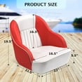 thumbnail image 3 of Trilenars Premium Captain's Bucket Boat Seat with Red Stitching,White and Red stitching, 3 of 7
