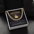 thumbnail image 4 of Mechanic Gifts from Girlfriend -LImited Time Only - Get Yours Now!, Cuban Link Chain, Stainless Steel or Yellow Gold, Message Card & Gift Box, 4 of 5