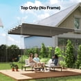 thumbnail image 2 of Outsunny 8.2' x 8.4' Pergola Canopy Top Only, Fit 10'x10' Frame, Light Grey, 2 of 10