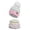 Yellow, variant on Daznico Striped Knitted Pom Pom Beanie and Neck Gaiter 2 Piece Set Soft Yarn Lined Thermal Winter Accessories Ear Protection for Ladies Outdoor Activities in Cold Weather
