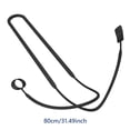 thumbnail image 3 of Audífonos de silicona con cuerda para colgar en el cuello para audio de estado entre profesionales (negro), 3 of 3