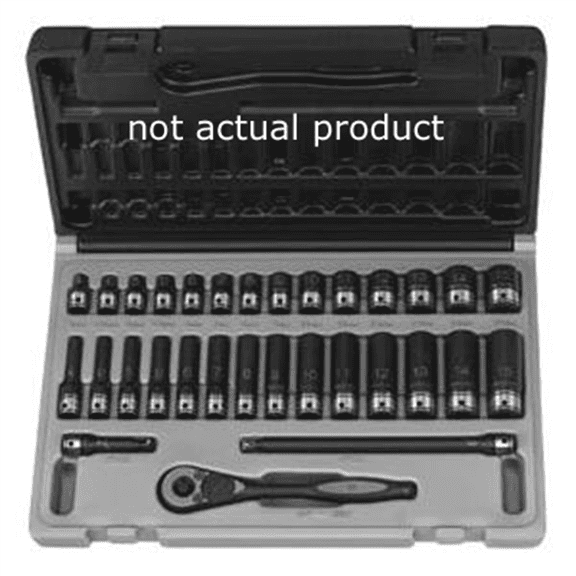 Grey Pneumatic 1/4" Drive x 14mm Standard Duo-Socket -12 Point