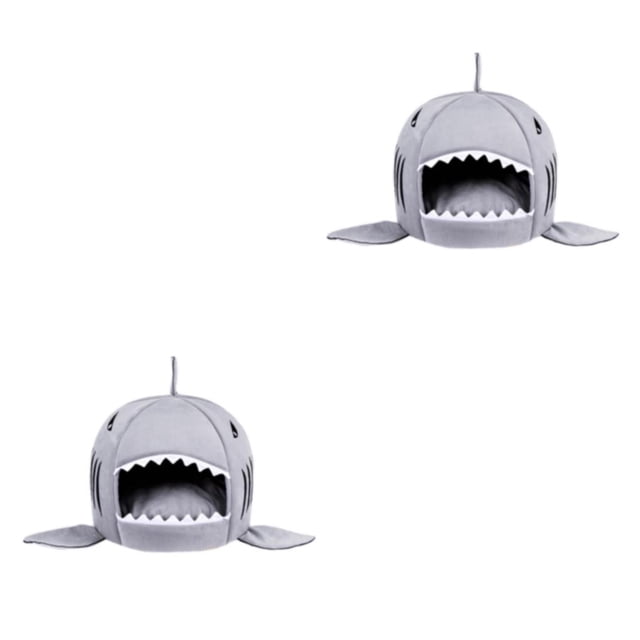Cama para mascotas Greeniant nido universal cama para perros gris S 2piezas
