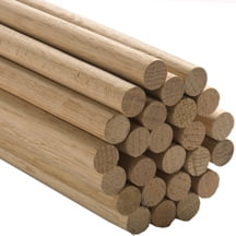 36 Oak Dowel - 1 Pc 1-1/4