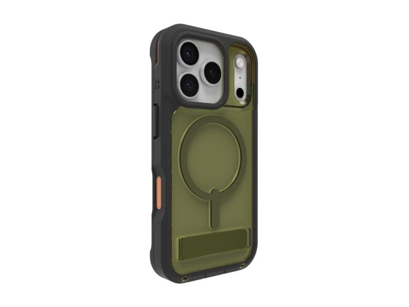 ZAGG Rainier Snap - Back cover for cell phone - rugged - with kickstand - MagSafe compatibility - sea kelp - for Apple iPhone 17 Pro