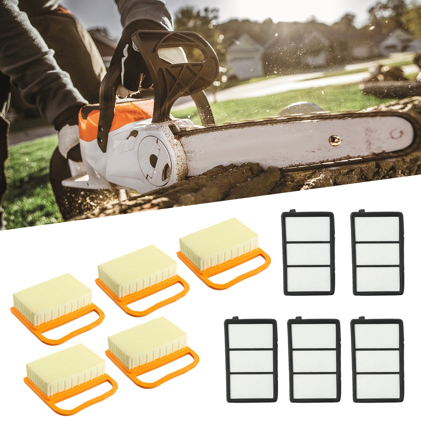 DHS Quality Parts Air Filter Set – Fits Stihl TS410, TS420, TS480i, TS500i Concrete Cut-Off Saws