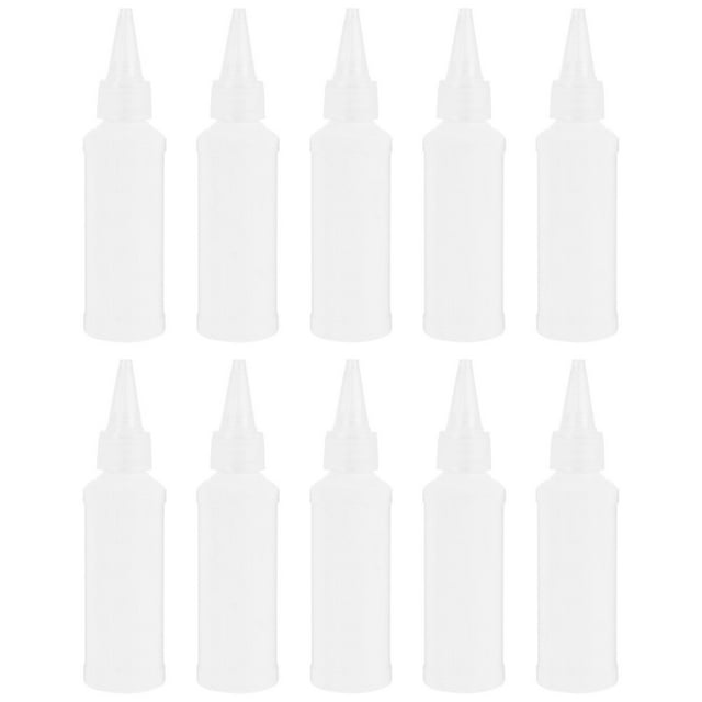 Empty Squeeze Bottles 25Pcs White ABS Hair Styling Bottle Waste Reduction for Hairdressing Use