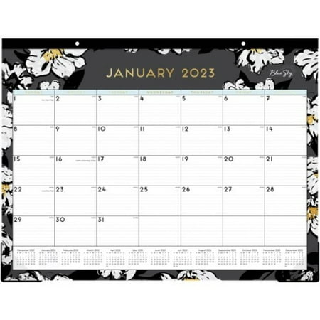 UPC: 0699931906224 | Blue Sky��� Monthly Desk Pad  22��� x 17���  Baccara  January To December 2023  110215